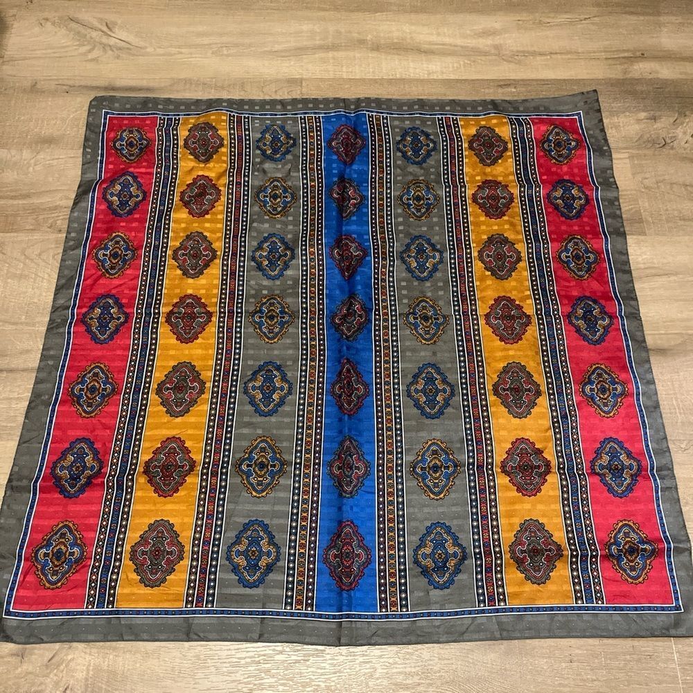 Colorful Patterned Scarf - Picture 2 of 3